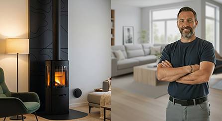 Pourquoi passer par Cheminées Poujoulat pour trouver votre installateur de poêle à bois ou poêle à granulés